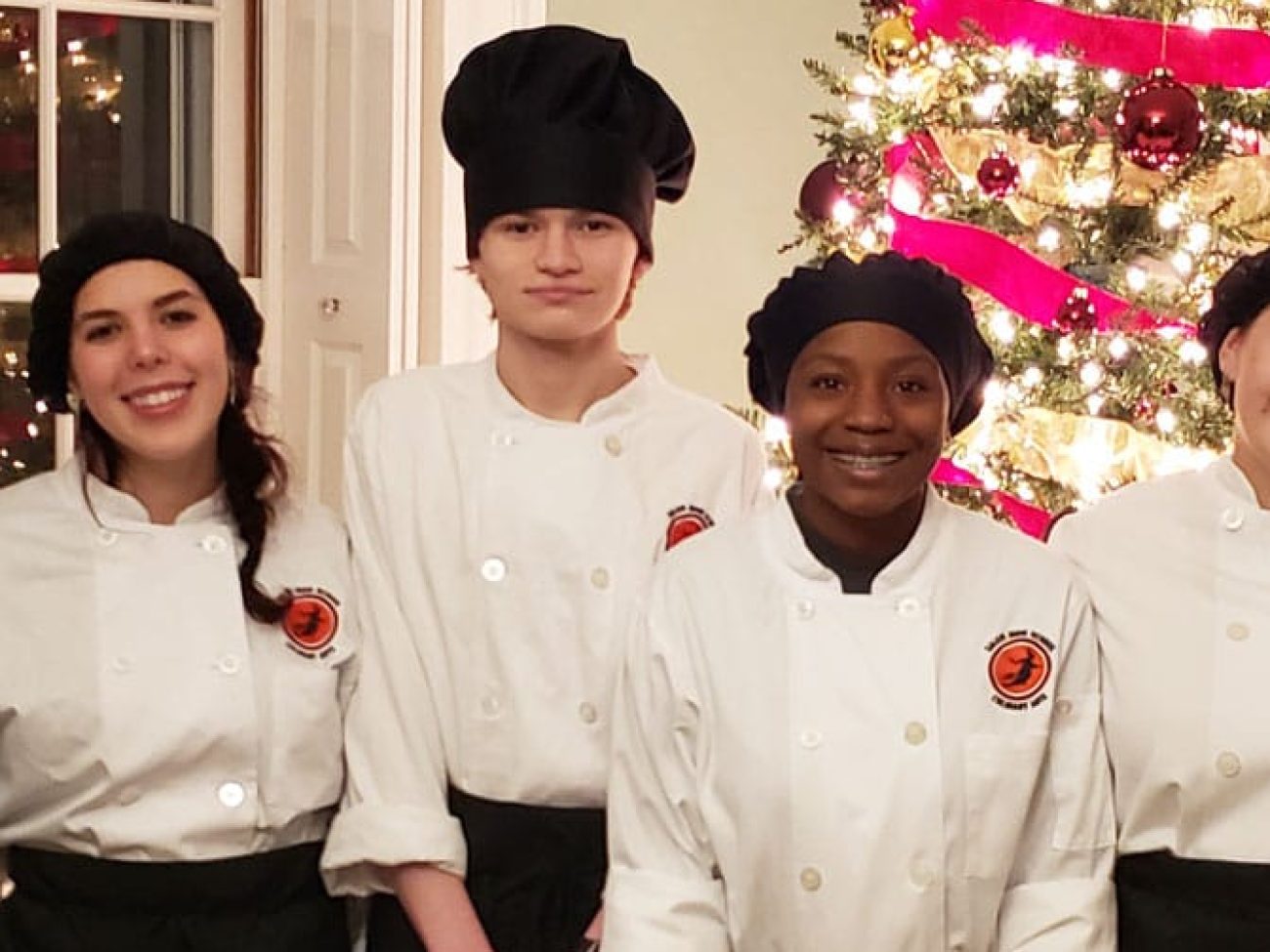 SHS Culinary Arts students in Christmas House Tour