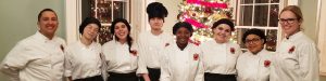 SHS Culinary Arts students in Christmas House Tour