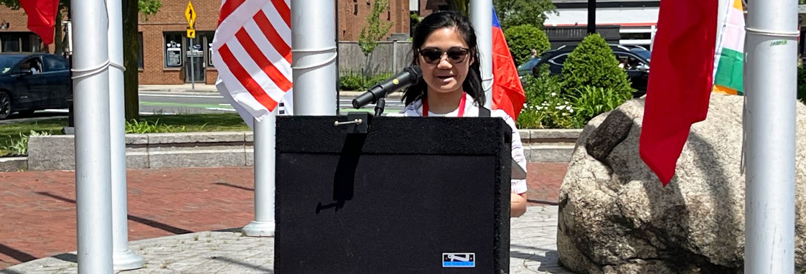 Liana Galvan AAPI Heritage Month Flag Raising