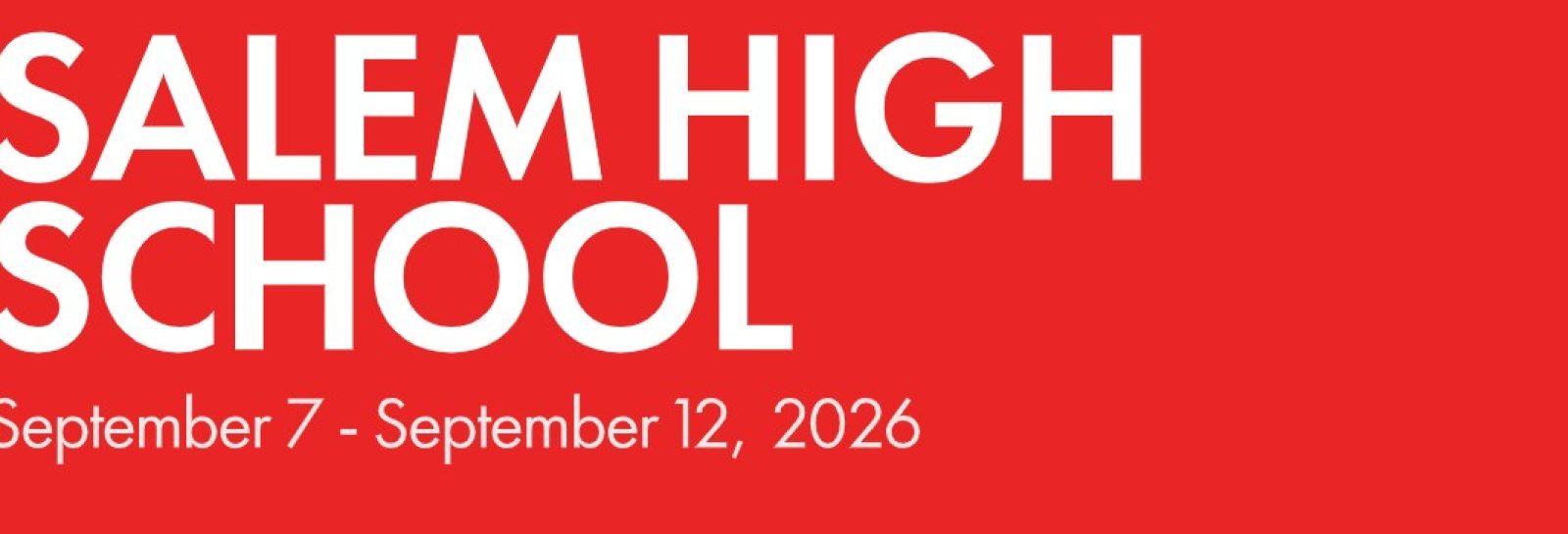 Salem High School weekly newsletter
