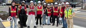 SHS students tour new balance strider hotel project