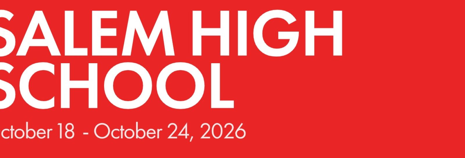 Salem High School weekly newsletter